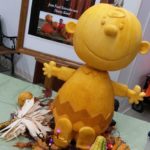 Amazing Charlie Brown Pumpkin Sculpture