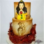 Marvelous Beauty and The Beast Two-tier Cake