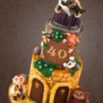 Adorable Minnie Mouse Castle Cake