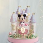 Adorable Minnie Mouse Castle Cake