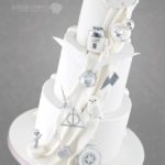 Superb White Star Wars Wedding Cake