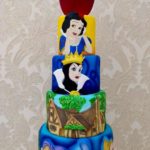 Awesome Hand-painted Snow White Cake