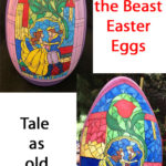 Fabulous Stained Glass Beauty and the Beast Easter Eggs