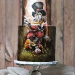 Fabulous Hand Painted Uncle Scrooge Cake