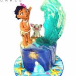 Terrific Moana  5th Birthday Cake