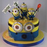 1 Lttle, 2 Little, 3 Little Minions On This 4 Minions Cake