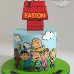 Snoopy doghouse and Peanuts Cake