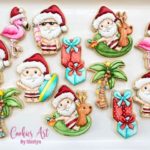 Santa In the Islands Cookies