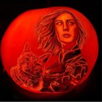 Gorgeous Captain Marvel & Goose Pumpkin Carving