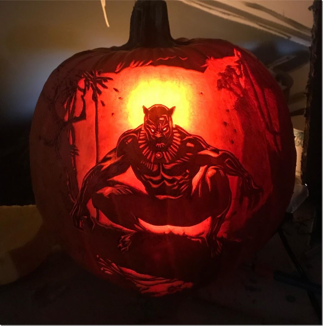 Magnificent Black Panther Pumpkin Carving magnificent-black-panther-pumpkin-carving