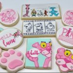 Adorable Pink Panther 6th Birthday Cookies