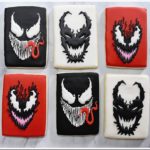 Awesome Venom, Carnage, and Anti-Venom Cookies