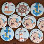 Adorable Popeye Baby Shower Cookies