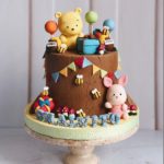 Adorable Winnie The Pooh & Piglet Birthday Cake