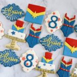 Marvelous Captain Marvel 6th Birthday Cookies