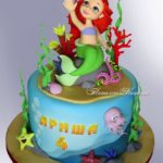 Wonderful Ariel Birthday Cake