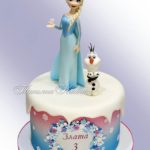 Superb Elsa and Olaf 3rd Birthday Cake