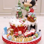 Adorable Baby Mickey Mouse Christmas Cake