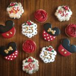 Elegant Mickey and Minnie Mouse 23rd Birthday Cookies