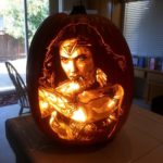 Terrific Wonder Woman Pumpkin Carving