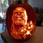 Marvelous Thanos Pumpkin Carving