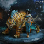 Princess Jasmine Warrior And Her Fantasy Tiger Raja