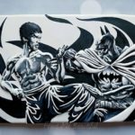 Batman And Bruce Lee Fight Over A Cookie