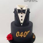 Snazzy James Bond 40th Birthday Cake