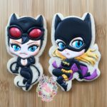 Superhero Month: Batgirl and Catwoman Cookies