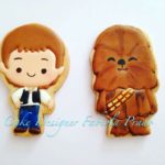 Cute Young Han Solo and Chewbacca Cookies