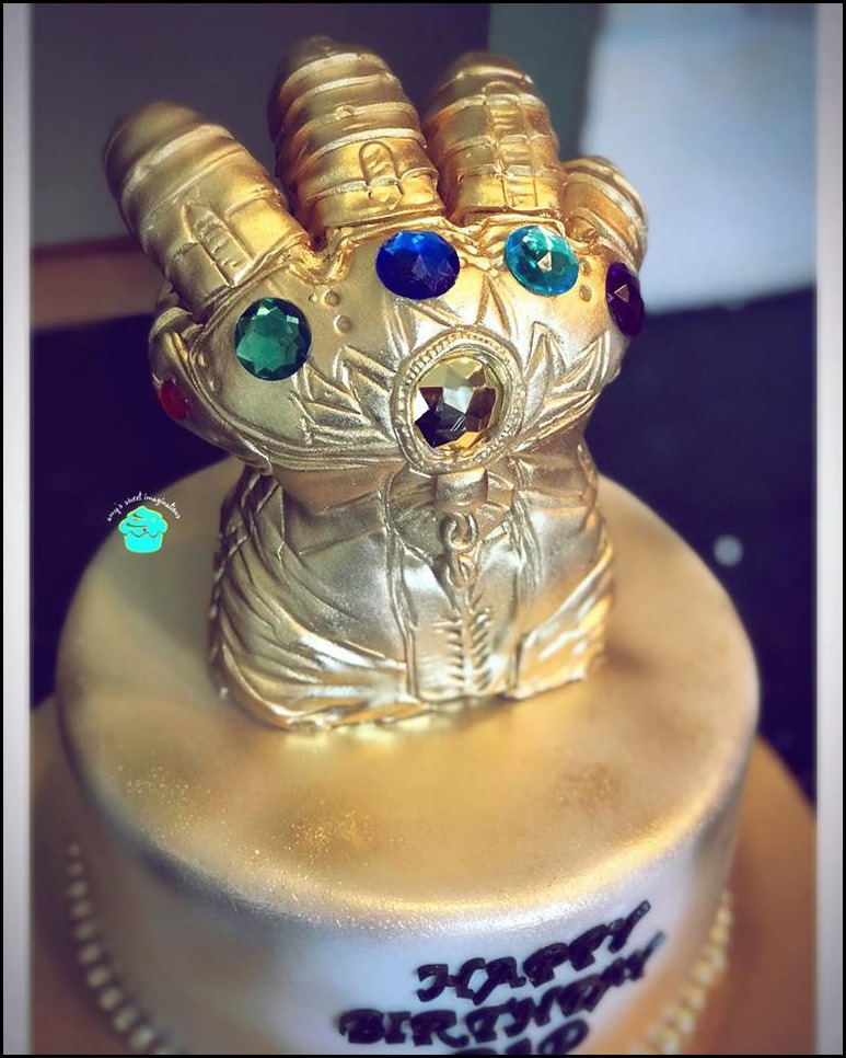 Thanos Wants This Infinity Gauntlet Cake For His Birthday.