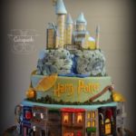 Terrific Multi-tiered Harry Potter Cake