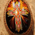 Beautiful Empty Cross Easter Egg