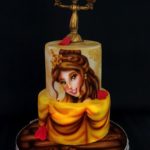 Splendid Handpainted Beauty and the Beast Cake