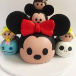 Stacking Disney Minnie Mickey Tsum Tsum Cakes