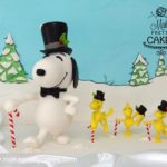 Terrific Snoopy and Woodstock Christmas Cake