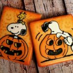 Snoopy Halloween Jack-O-Lantern Cookies