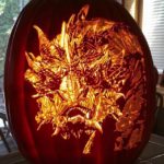 Awesome Frankenstein’s Monster Pumpkin Carving