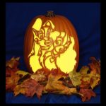 Cute Lady and the Tramp Pumpkin Carving