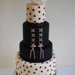 Superb Black and Pink Barbie Designer Wedding Cake