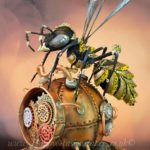 Terrific Steampunk Mecha Wasp Cake