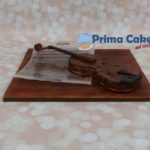 Marvelous Edelweiss Violin Cake