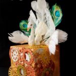 Splendid Steampunk Peacock Cake