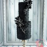 Fabulous Bob Mackie Barbie Designer Black Wedding Cake