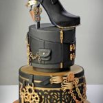 Superb Victorian Shoe and Leather Box Steampunk Cake