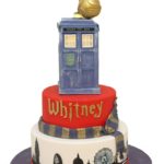 Marvelous TARDIS and Golden Snitch Cake