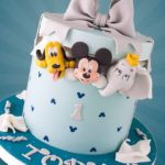 Terrific Mickey, Pluto, and Dumbo 1st Birthday Cake