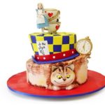 Splendid Topsy Turvy Alice In Wonderland Cake