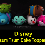 Splendid Yoda, Stitch, Maleficent, Olaf, Beast, Cheshire Cat Tsum Tsum Cake Toppers