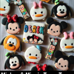 Cute Mickey, Minnie, Donald, Daisy, Goofy, Pluto Tsum Tsum Cookies